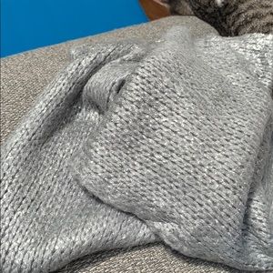 Silver wrap scarf